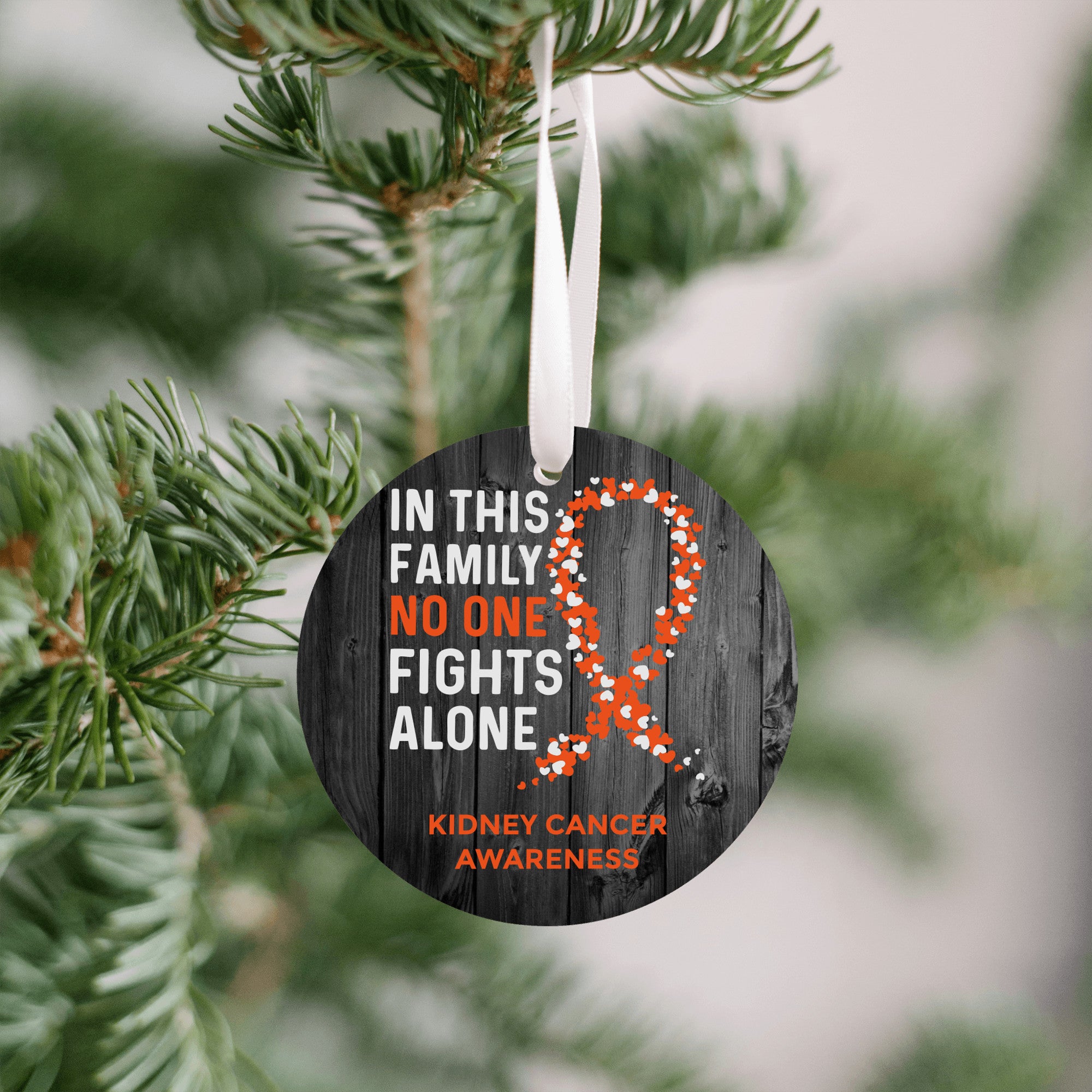 Kidney Cancer Awareness Christmas Ornament