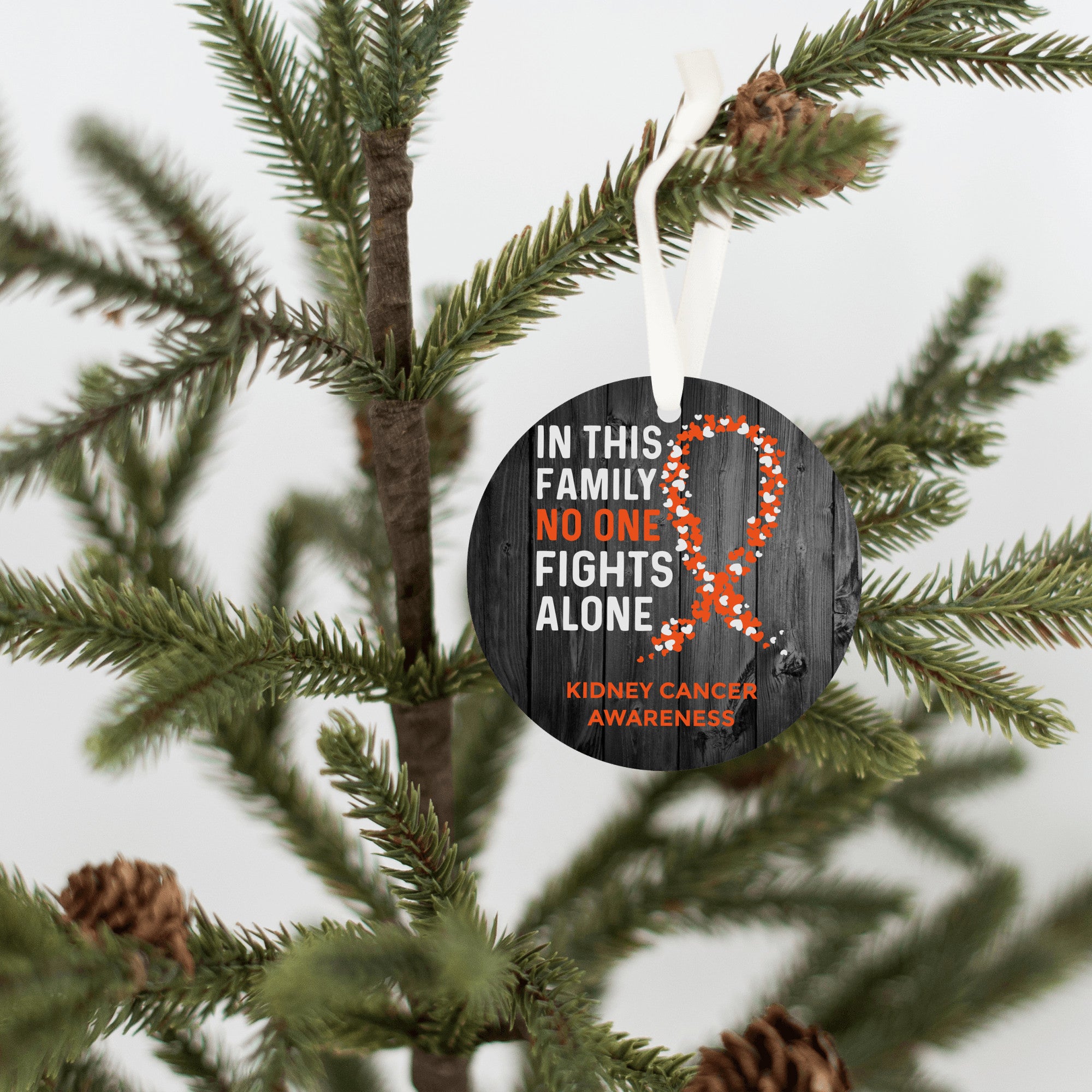 Kidney Cancer Awareness Christmas Ornament