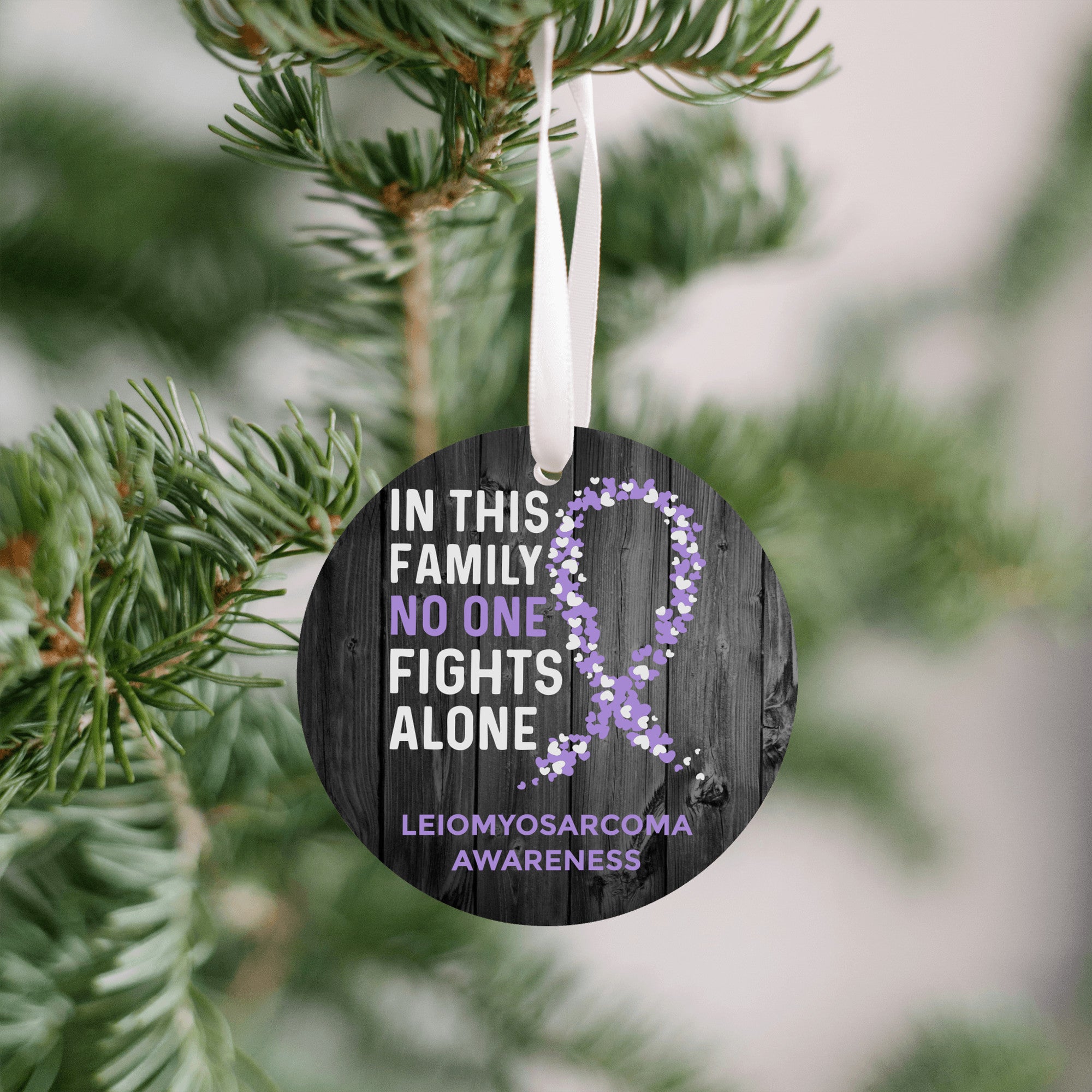 Leiomyosarcoma Awareness Christmas Ornament