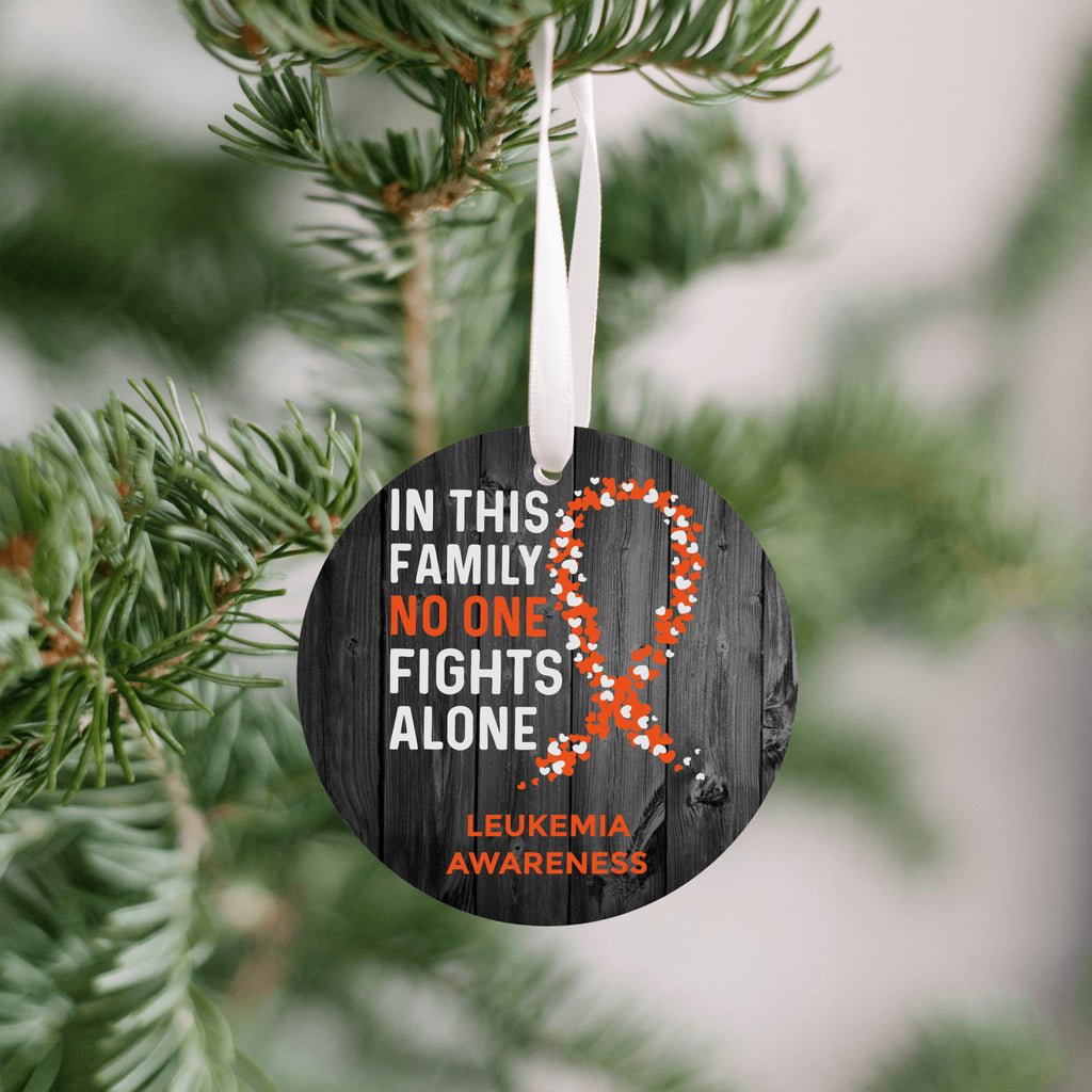 Leukemia Awareness Christmas Ornament