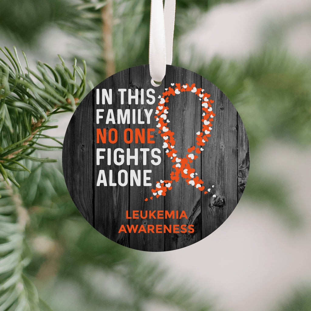 Leukemia Awareness Christmas Ornament
